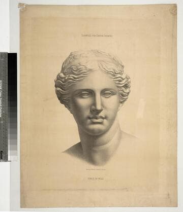 Examples for crayon drawing. : Venus of Milo