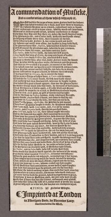 A commendation of musicke, and a confutation of them which disprayse it