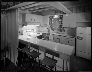 Residential kitchen exhibit at a home show