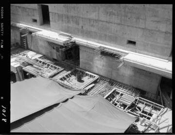 Big Creek - Mammoth Pool - Forming and rebar - Unit #1 Turbine block