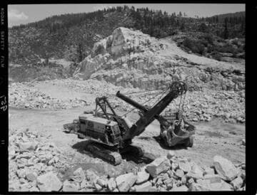 Big Creek - Mammoth Pool - Spillway excavation