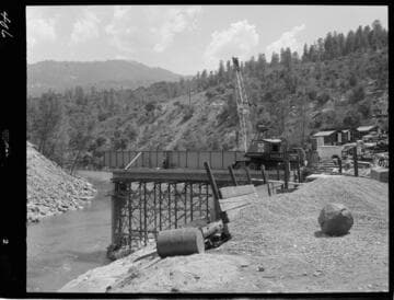 Big Creek - Mammoth Pool - Fabrication of bridge girder