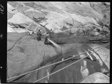 Big Creek - Mammoth Pool - Foundation cleanup of cutoff trench