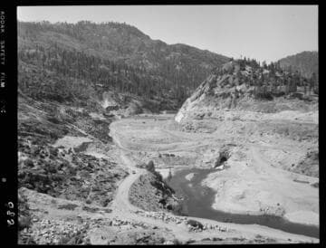 Big Creek - Mammoth Pool - General view of Dam from Daulton