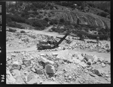 Big Creek - Mammoth Pool - Spillway excavation