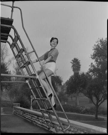 Young lady in shorts