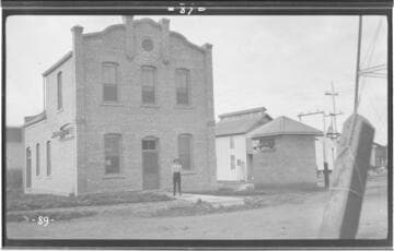 View of an operator standing in front of the Porterville substation