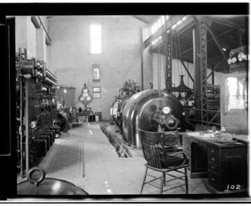 Interior view of the Visalia Steam Plant
