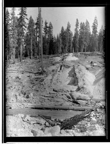 The construction site of the Wolverton Dam