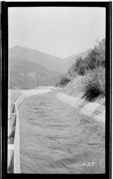 View along the conduit at Kaweah #3 Hydro Plant
