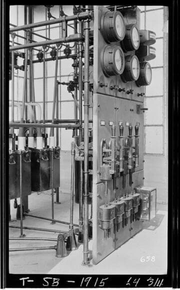 The switchboard at Terra Bella Substation