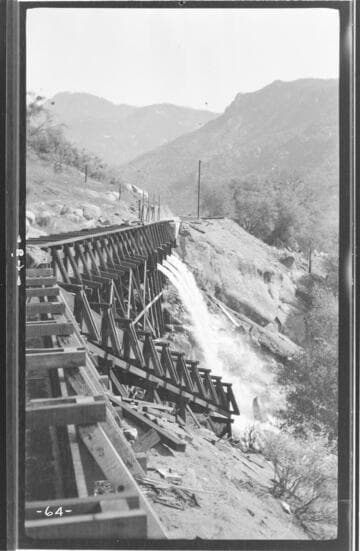 The sandbox and waste gate at Kaweah #2 Hydro Plant