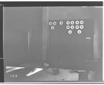 The installation of the switchboard of Kaweah #3 Power House