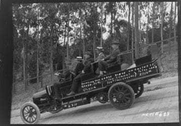Dodge Truck used as stage at Huntington Lake