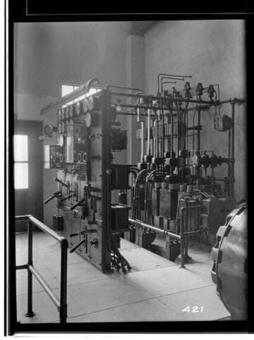 The switchboard at Kaweah #3 Hydro Plant
