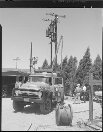 Victorville line construction