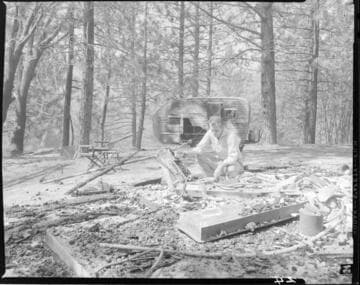 San Bernardino wildfire in 1956