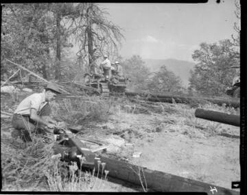 San Bernardino wildfire in 1956