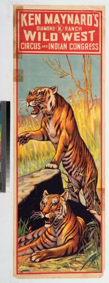 Ken Maynard’s Diamond K Ranch wild west circus and Indian congress