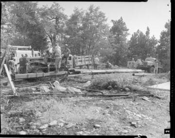 San Bernardino wildfire in 1956