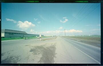 Transmission line running through crop lands