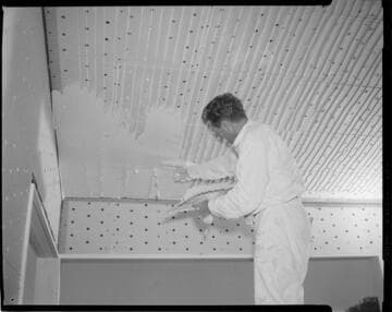 Walls being constructed with radiant heating conductors