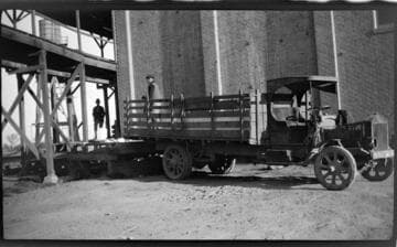 Stake bed truck at Imperial Ice Plant