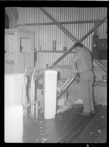 Ice plant worker