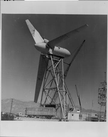 One important modification to the Schachle wind turbine was the installation of new blades in 1982
