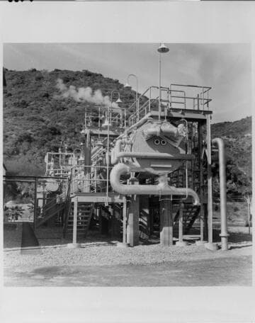 A close-up view of the fresh water unit on Catalina Island, 1964