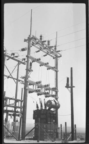 Remote substation with three-phase transformer