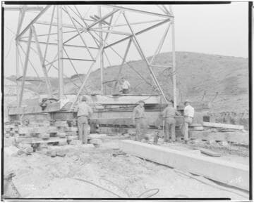 Miscellaneous Transmission - Moving multi-circuit tower at mile 0, Tower 6