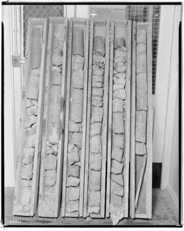 Big Creek, Huntington Lake Dams - Cores from Dam #1