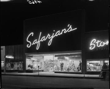 Safarjan's men's store exterior