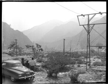 Stream Flow Hydro: Looking down Santa Ana Canyon from SAR 1