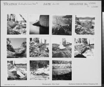 Big Creek, Huntington Lake Dams - Removing old construction trestle