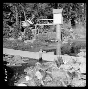 Big Creek, Huntington Lake Dams - Big Creek below Huntington Lake