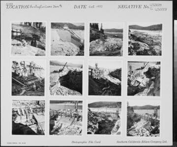 Big Creek, Huntington Lake Dams - Progress picture