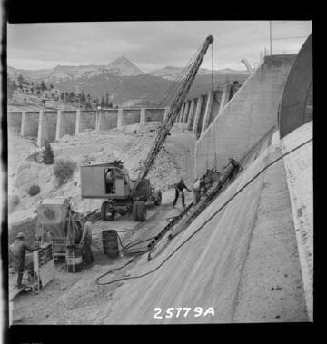 Big Creek, Florence Lake Dam - Two views