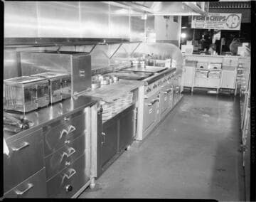 Commercial kitchen interior