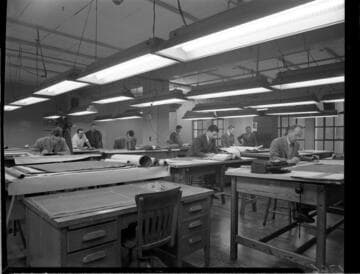 Industrial Lighting - drafting room (after)