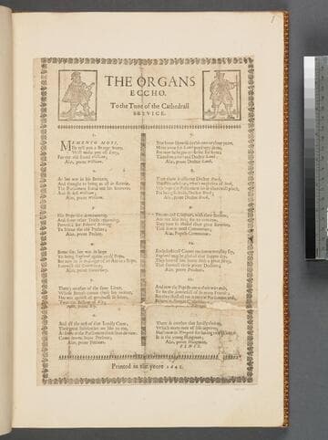 The organs eccho. To the tune of the cathedrall service