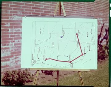 Transmission corridors mapped from Bonneville and Glen Canyon Dams to Los Angeles