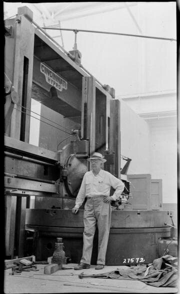 Big Creek Powerhouse #3 - PH #3 - Machine Shop - boring mill