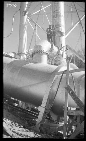 Big Creek Powerhouse #3 - PH #3 - painting air vent