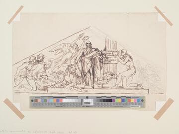 Design for a Pediment to Commemorate the Victories of Lord Howe