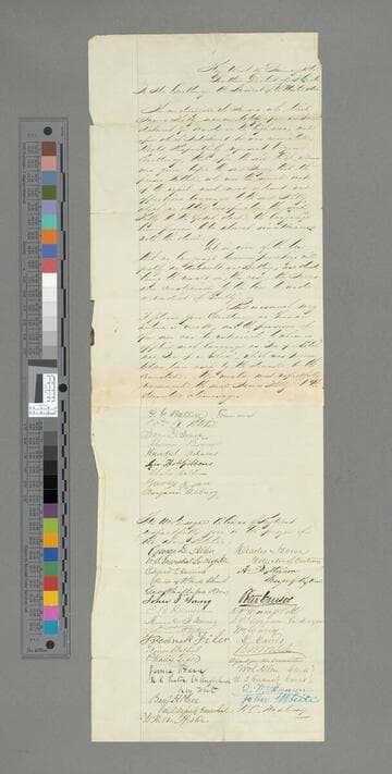 Citizens of Key West, Florida petition to Abraham Lincoln