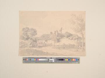 Landscape, Farmyard with Figures