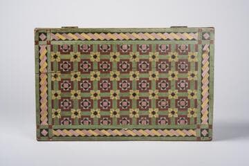 Box with Painted Geometric Design