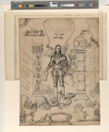 Emblematic Portrait of Oliver Cromwell